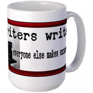 Write Attitude, writers mug, coffee